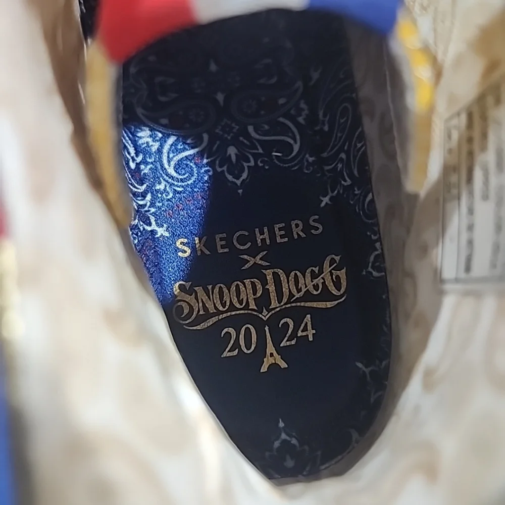 Skechers x Snoop Dogg (MENS 7 / W 8) Gold Medal Sneakers 2024 Collab Metallic - Picture 3 of 10